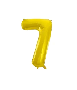 Gold Foil Number Balloon 7