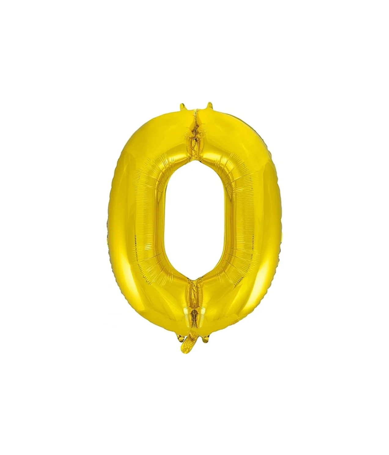 Gold Foil Number Balloon 0