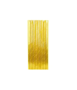 Gold Foil Paper Straws 25pk