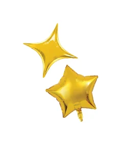 Gold Foil Star/Point 15pc