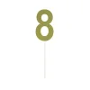 Gold Glitter Cake Topper Number 8