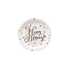 Gold Happy Birthday Paper Plates 12x7in