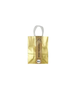 Gold Matte Small Paper Bags 21cm 4pk