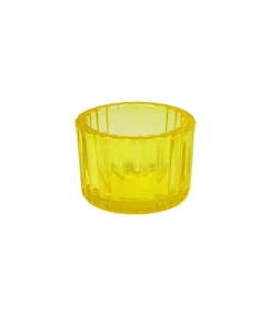 Gold Mini Colored Glass Candle Cup 5.5 x 3.7cm 1pc