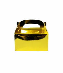 Gold Paper Treat Box 6pc (Side Seal)