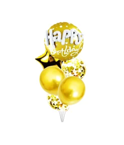 Gold Party Balloon Set 6pc