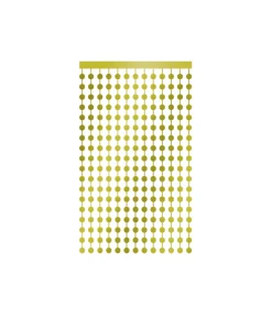 Gold Round Foil Backdrop 1x2m
