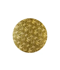 Gold Round Masonite Cake Board 6in