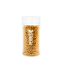 Gold Sugar Pearls 4mm 80g