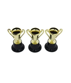 Gold Trophy Set 8 x 12cm 3pc
