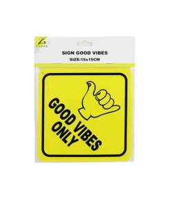 Good Vibes Sign 15x15cm