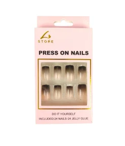 Gradient Colored Press On Nails 24pc