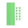Green Balloon Stick & Cup Set 12pk