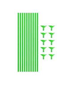 Green Balloon Stick & Cup Set 12pk