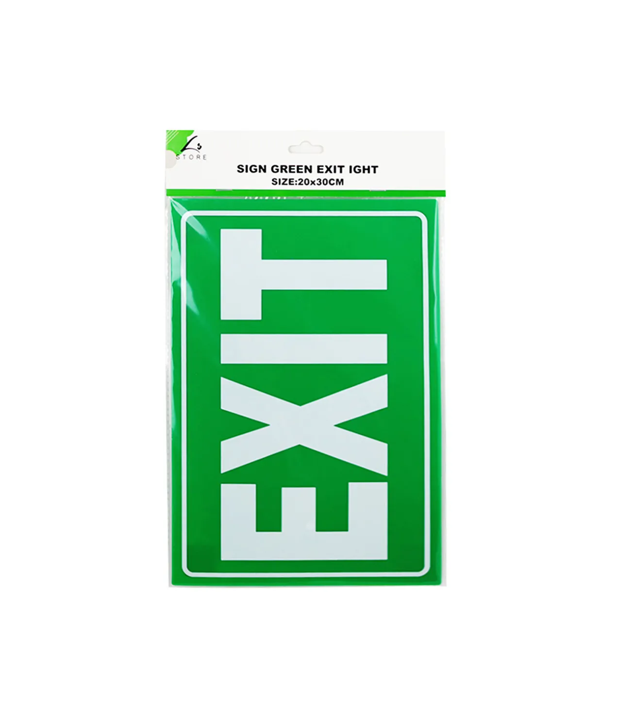 Green Exit Ight Sign 20x30cm