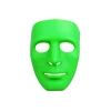 Green Full Face Plastic Mask