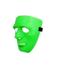 Green Full Face Plastic Mask