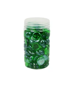 Green Glass Gems 500g 17-19mm