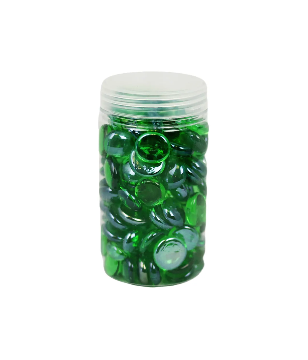 Green Glass Gems 500g 17-19mm