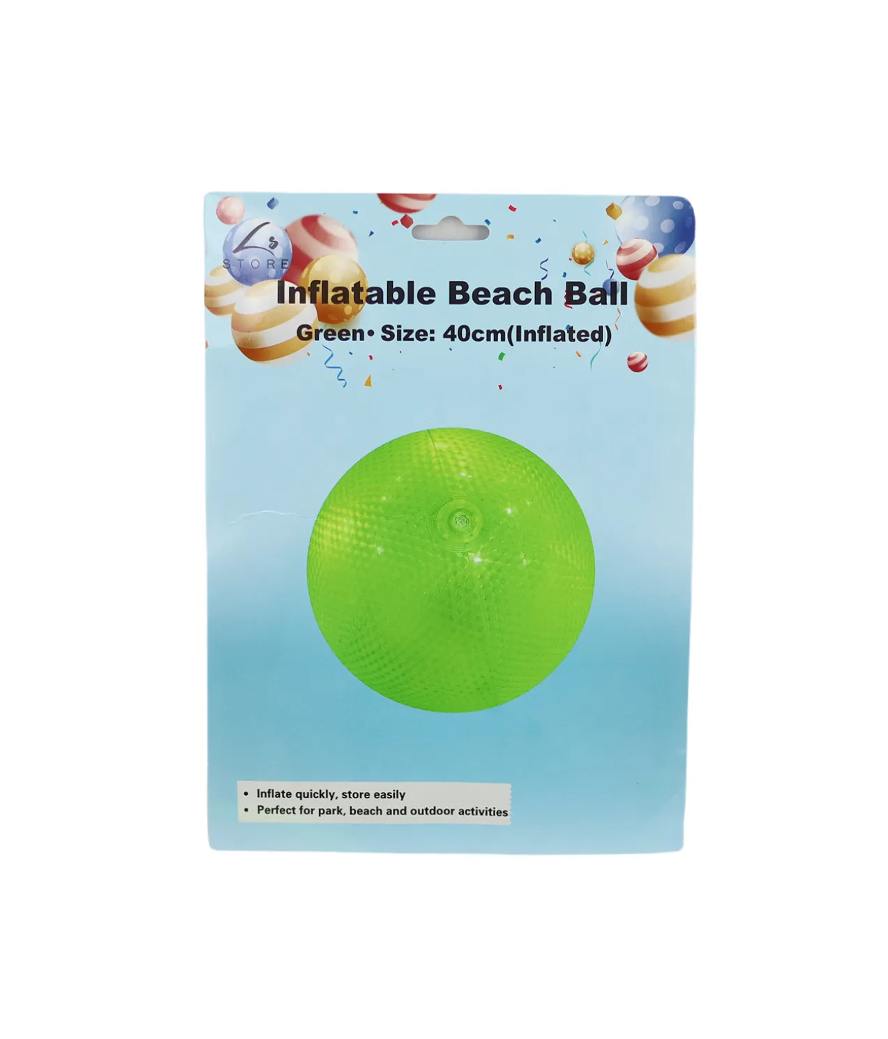Green Inflatables Beach Ball 40cm 1pc