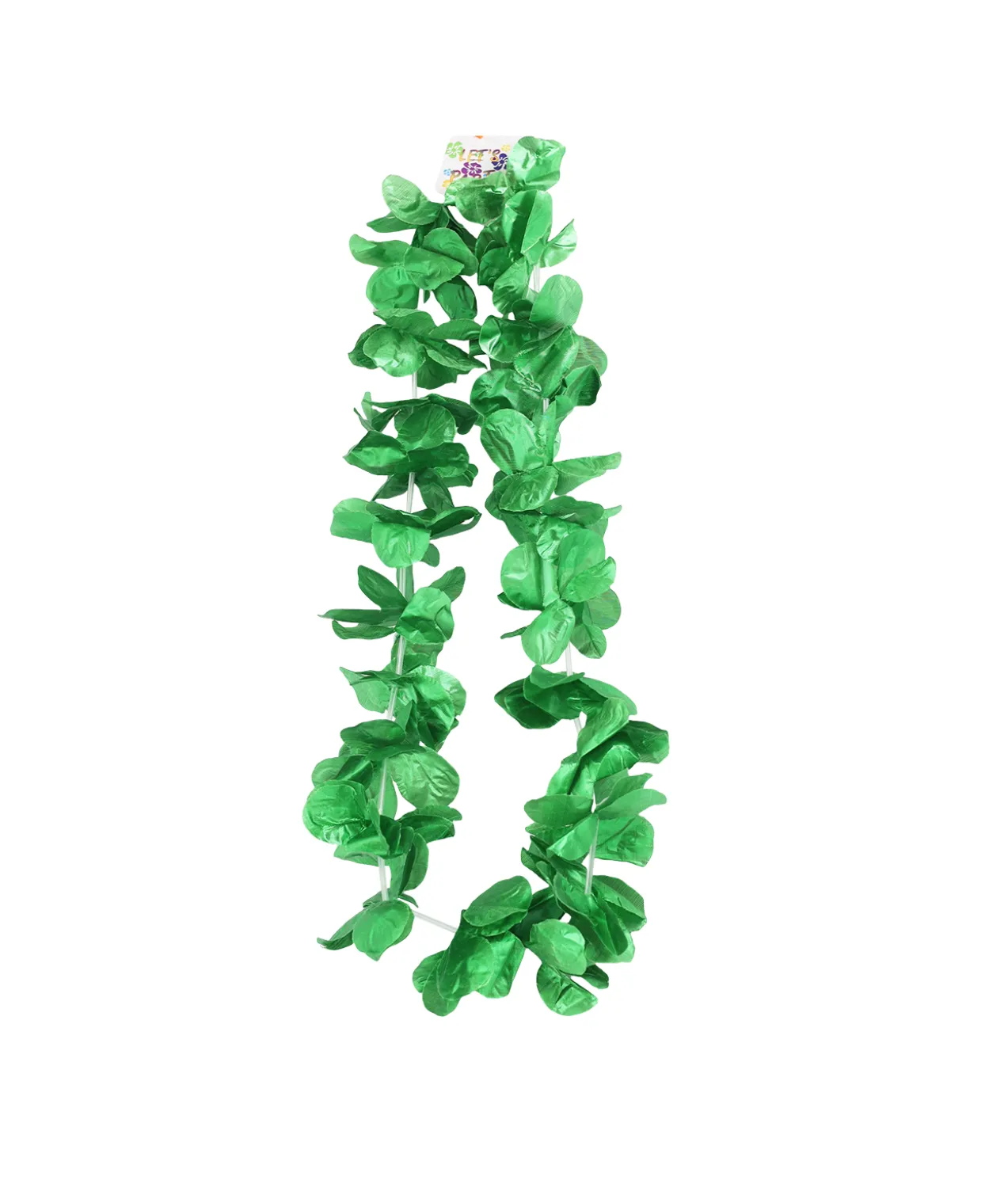 Green Metallic Flower Lei