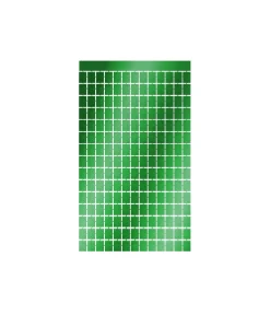 Green Square Foil Backdrop 1x2m
