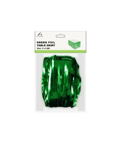 Green Table Skirt 3×0.8m