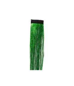 Green Tinsel Hair Extension Clip 1pc