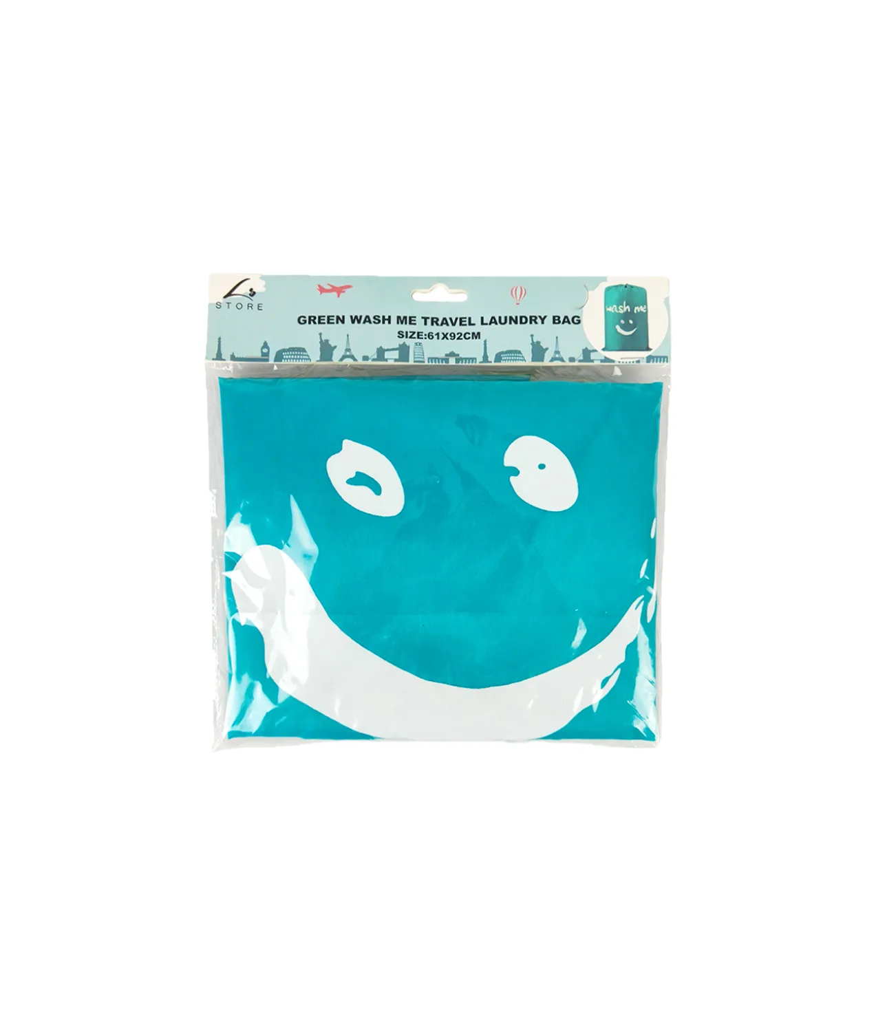 Green Wash Me Travel Laundry Bag 61x92cm