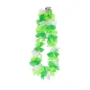 Green & White Mixed Flower Lei