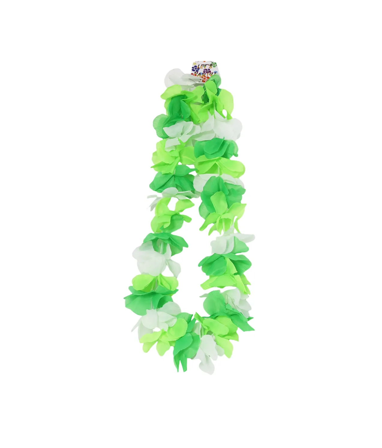 Green & White Mixed Flower Lei