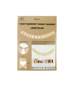 Gunny “Just Married” Banner 4m