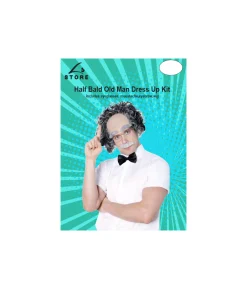 Half Bald Old Man Dress Up Kit