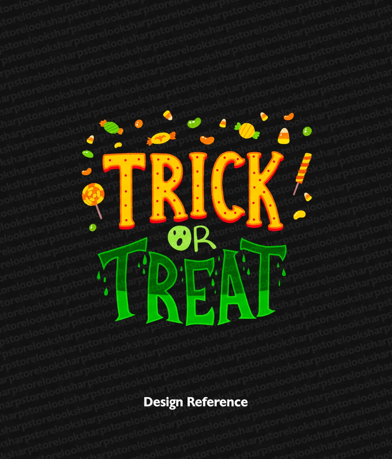 Halloween Design Black T Shirt