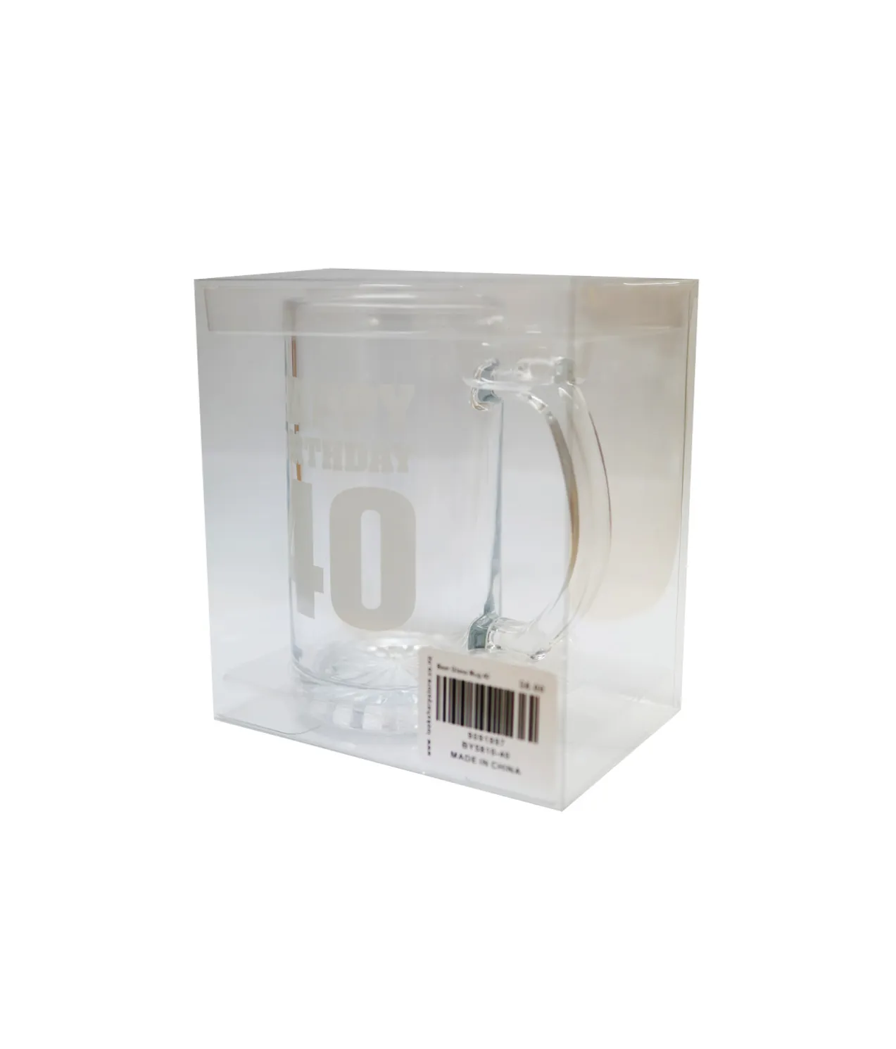 Happy Birthday 40 Beer Glass Mug