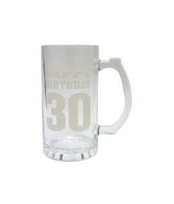 Happy Birthday 30 Beer Glass Mug