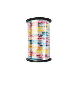 Happy Birthday Curling Ribbon Roll 5mm x 228m