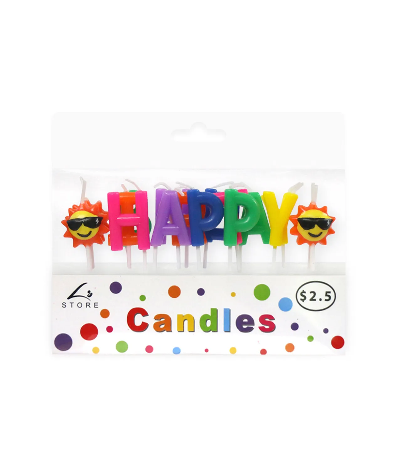 Happy Birthday Sun Candle Set