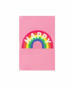 Happy Rainbow Note Pad 60 Sheets 4Pc 6.5×9.5cm