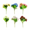 5 Head Hydrangea Bunch Assorted 34cm