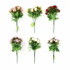 15 Head Small Rose Bunch Assorted 32cm