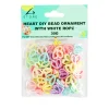 Heart DIY Bead Ornament With White Rope 30g