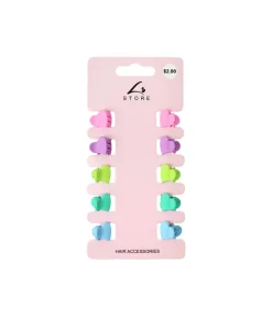 Heart Mini Claw Clip Set 10pk