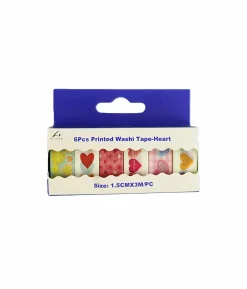 Heart Washi Tape 6pk