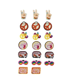 Hippie Shoe Charms 20pc