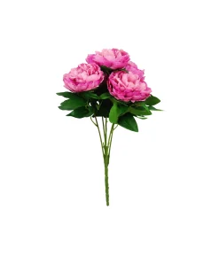 Hot Pink Big Peony 5 Head 48cm