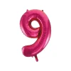 Hot Pink Foil Number Balloon 9