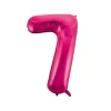 Hot Pink Foil Number Balloon 7