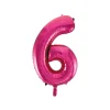Hot Pink Foil Number Balloon 6