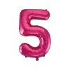 Hot Pink Foil Number Balloon 5